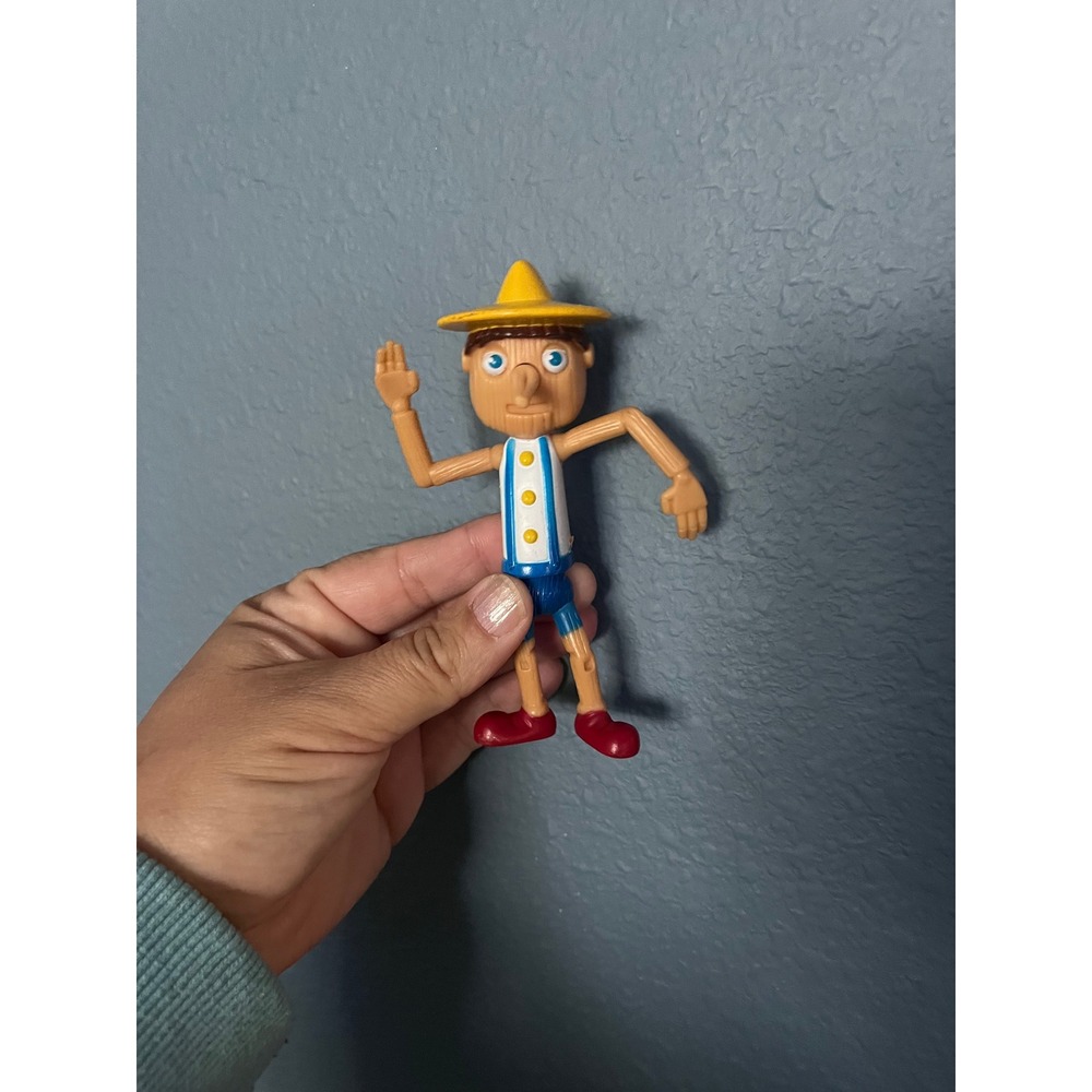 Vintage Disney Pinocchio McDonald's 2002 Action Figure Toy Collectible Plastic